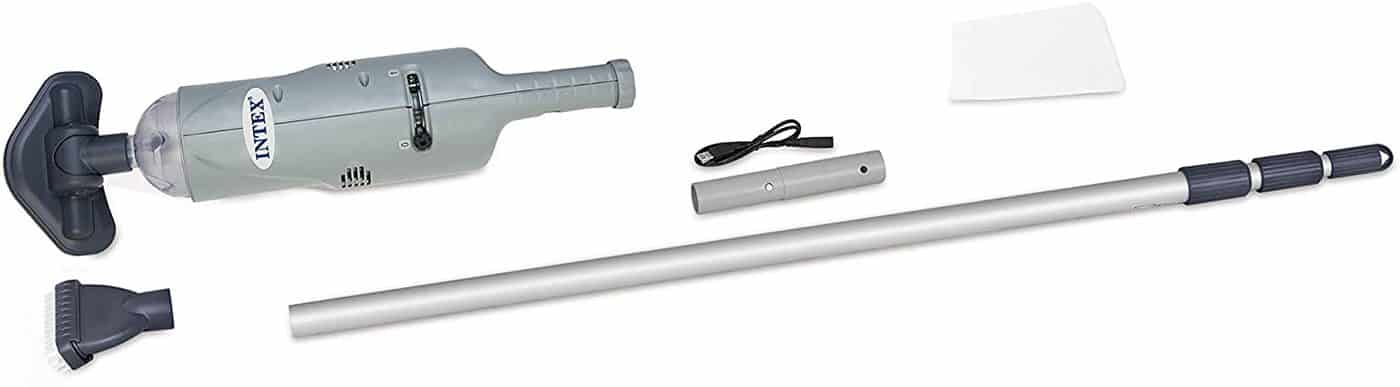 Intex 28620 - Aspiradora manual con eje de aluminio telescópico